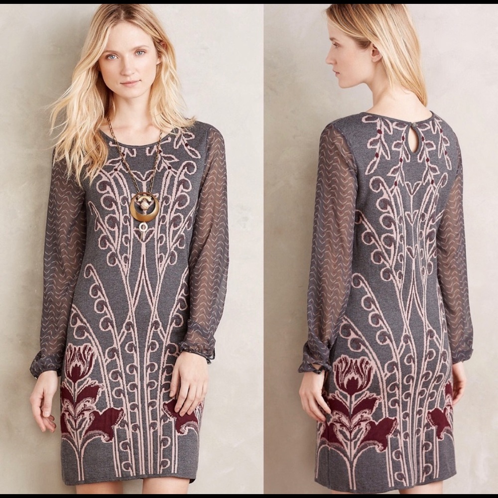 Knitted and Knotted Sweater Dress by Anthropologie